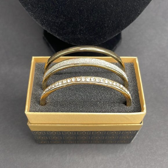 Monet Jewelry Bangle Bracelet 3pc Set - Picture 2 of 6